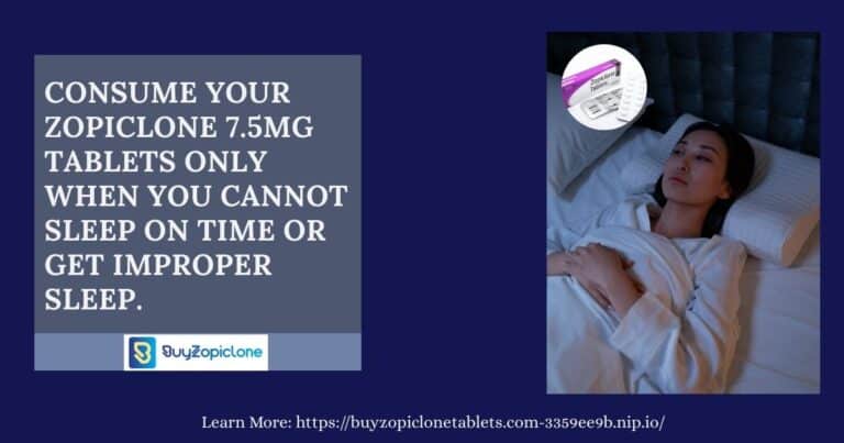 Read more about the article Important Things To Consider Before You Consume Actavis Zopiclone Tablets!